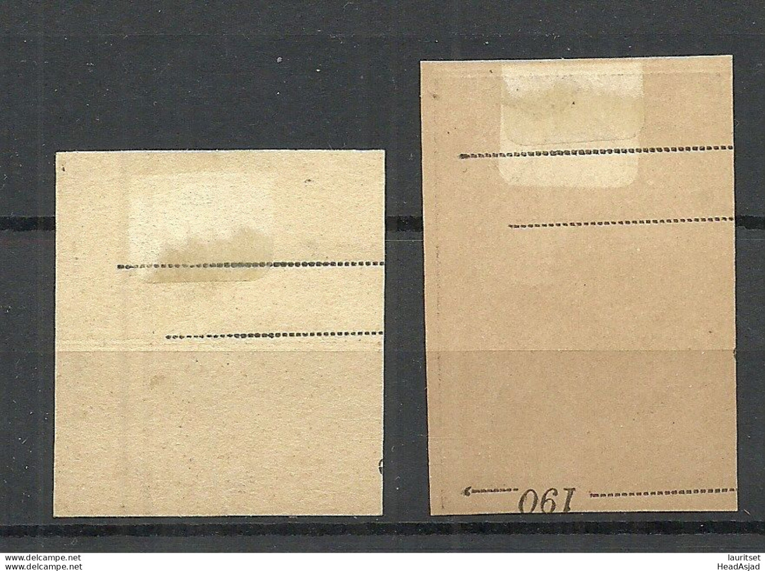 ROMANIA - Postal Stationery Out Cuts, 2 Pcs, Unused - Interi Postali