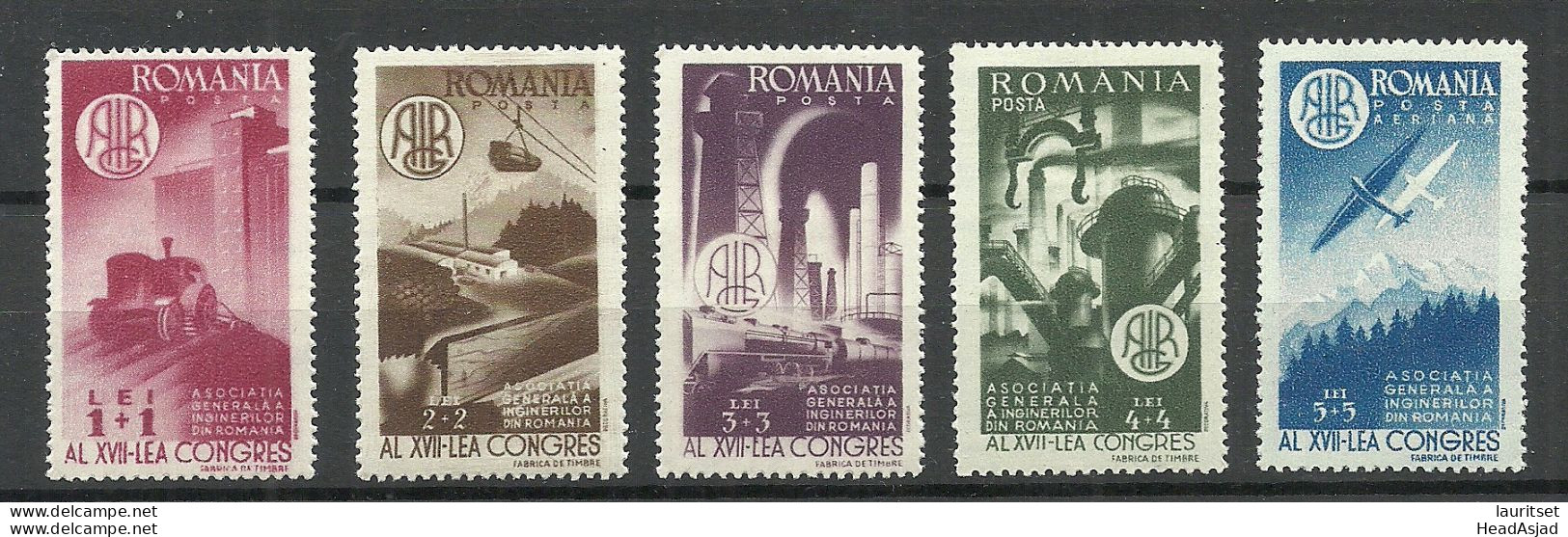 ROMANIA Rumänien 1947 Michel 1078 - 1081 * - Nuevos