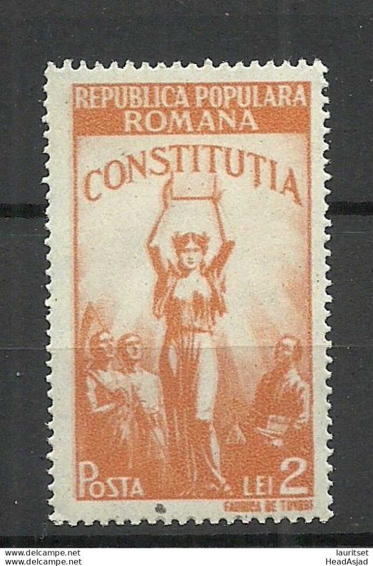 ROMANIA Rumänien 1948 Michel 1119 * - Unused Stamps