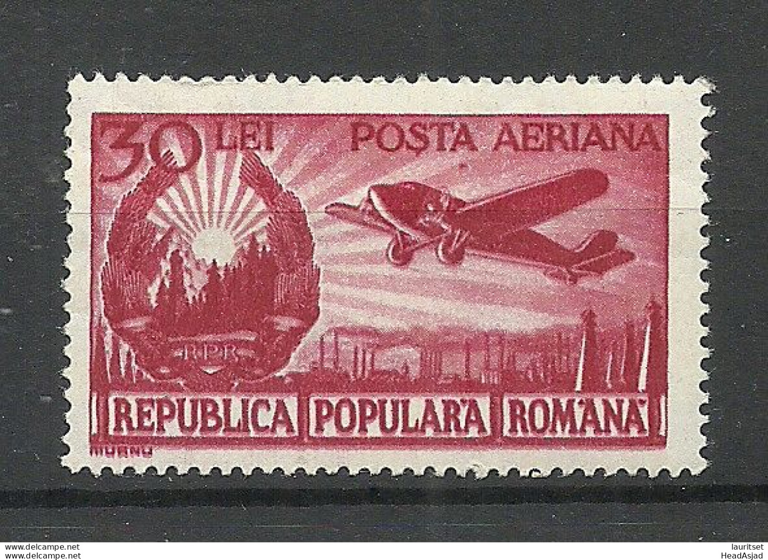 ROMANIA Rumänien 1948 Michel 1062 * Air Plane Flugzeug - Flugzeuge