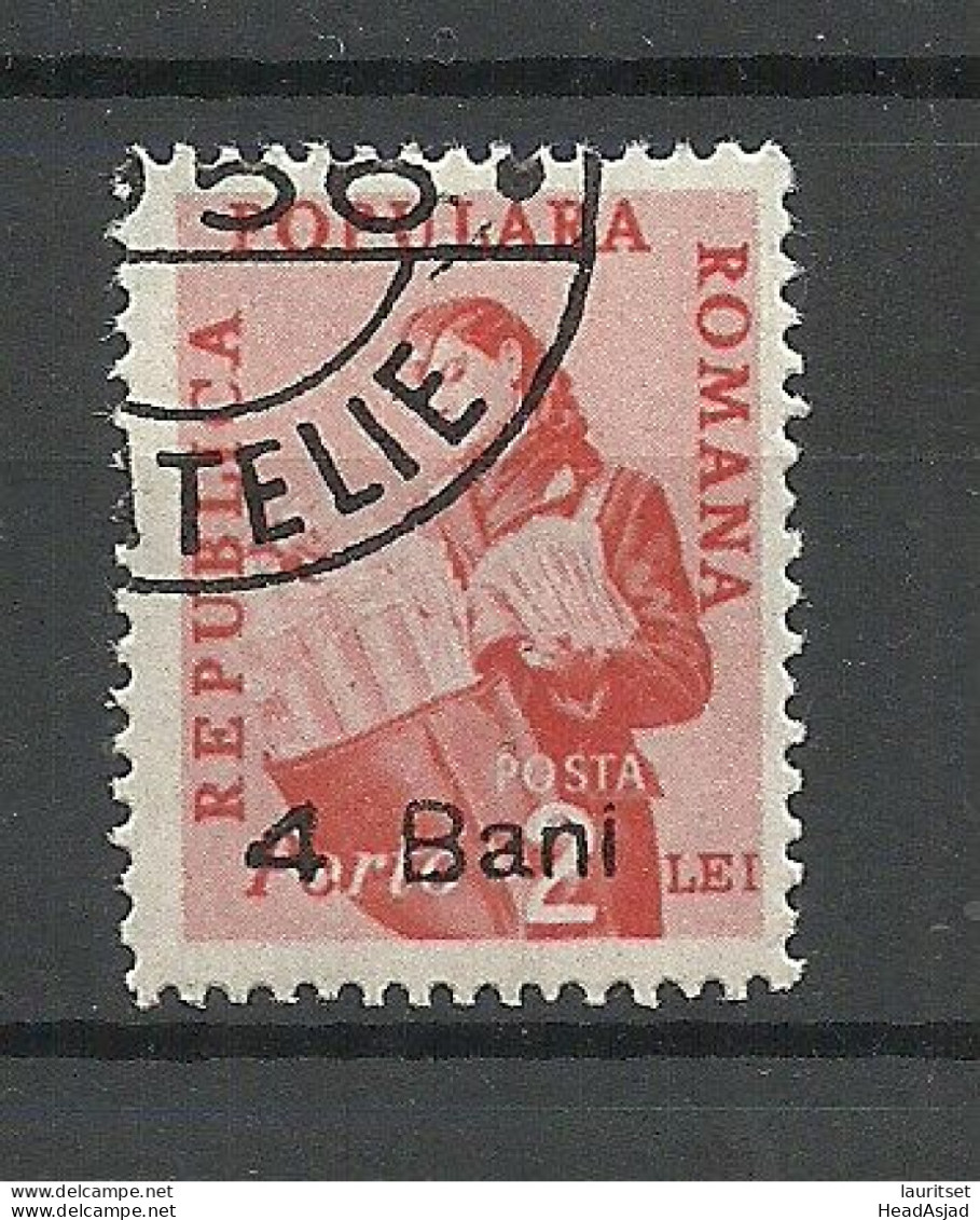 ROMANIA Rumänien 1952 Michel 97 Portomarke Postage Due O - Steuermarken