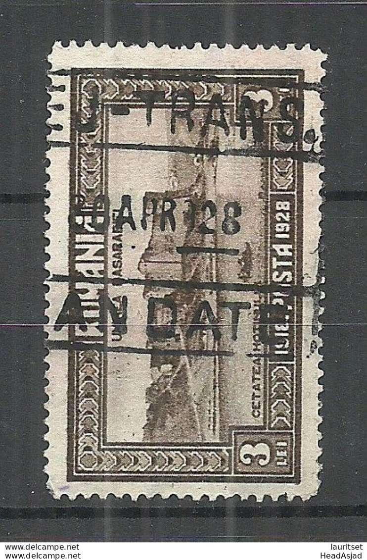 ROMANIA Rumänien 1928 Michel 331 O Railway Cancel Bahnpost-Stempel - Used Stamps