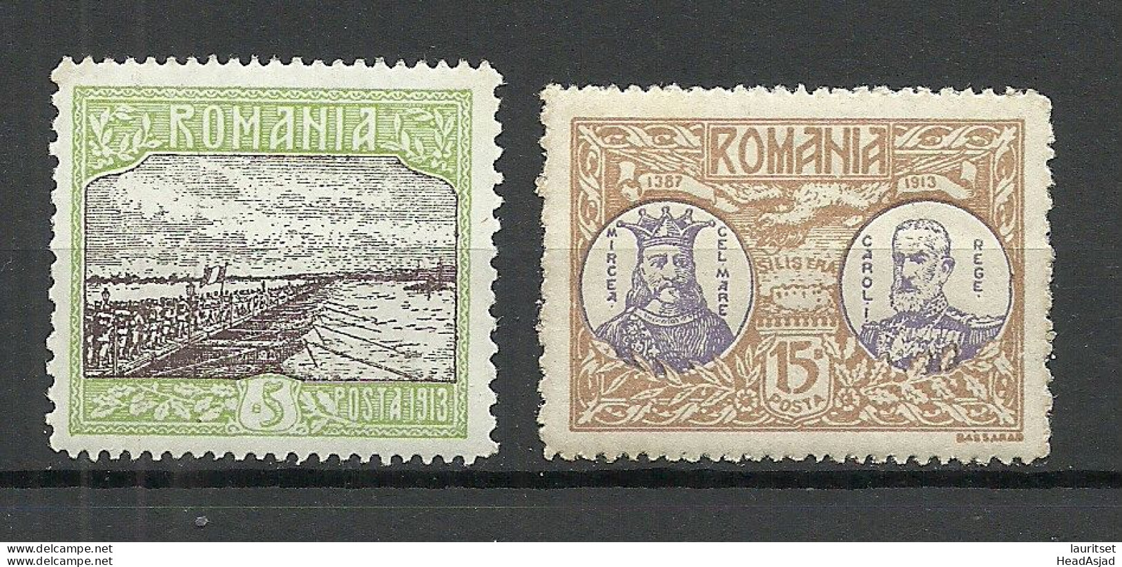 ROMANIA Rumänien 1913 Michel 229 & 231 MNH - Neufs