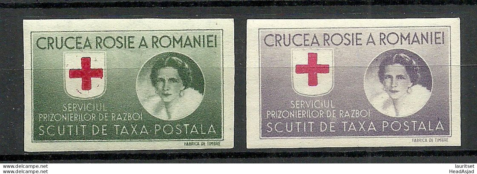 ROMANIA ROMANA 1946 Charity Wohlfahrt Red Cross Roster Kreuz MNH - Croix-Rouge