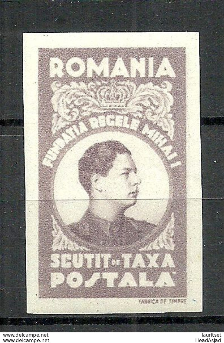 ROMANIA ROMANA 1947 Charity Wohlfahrt Spende Für König Michael Stiftung Michel XXII A B MNH - Nuovi