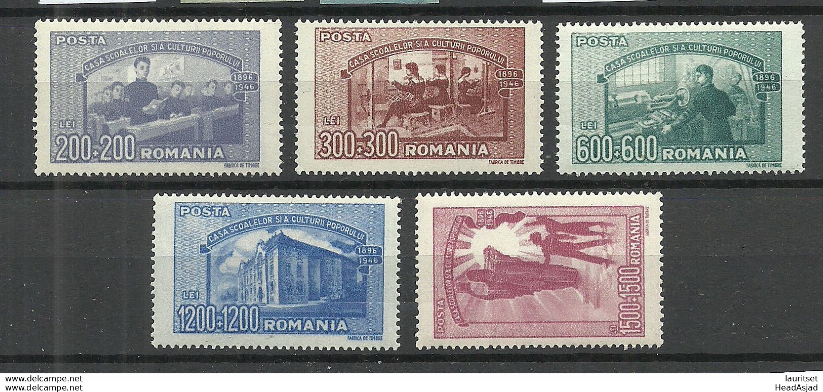 ROMANIA Rumänien 1947 Michel 1042 - 1046 MNH - Nuovi