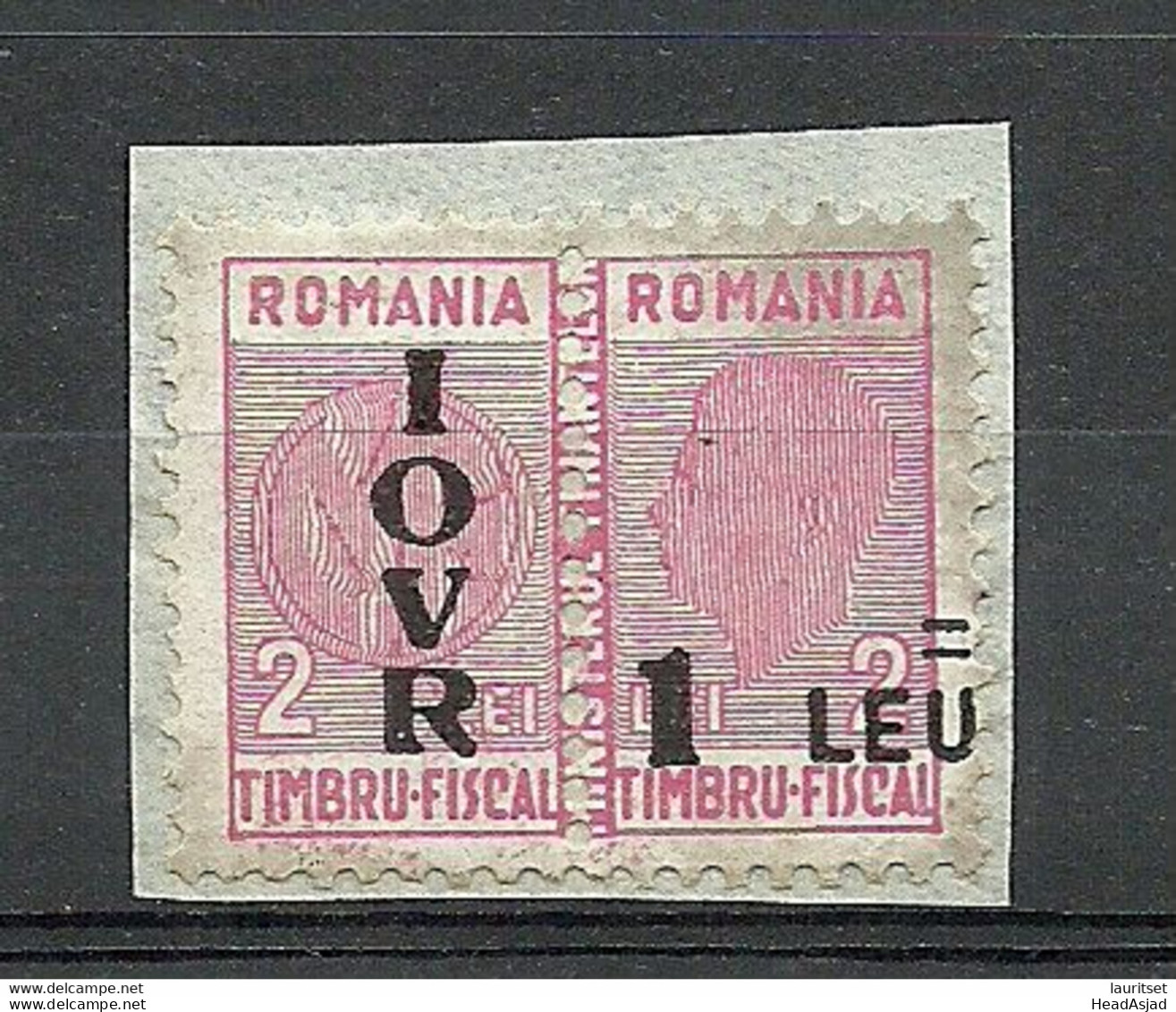 ROMANIA Rumänien 1947 Post-Steuermarke Tax Taxe Michel 36 (*) Unused On Paper - Fiscale Zegels