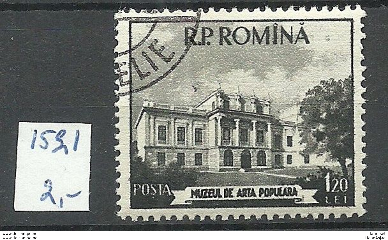 ROMANIA Rumänien 1955 Michel 1521 O Arhitecture - Oblitérés