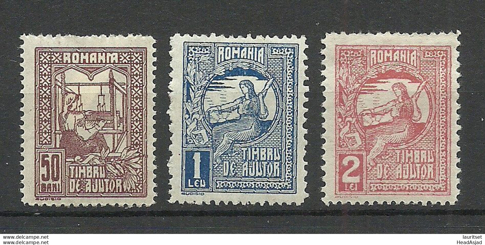 ROMANIA Rumänien 1918 * Timbru De Ajutor Tax Taxe Gebührenmarken - Revenue Stamps