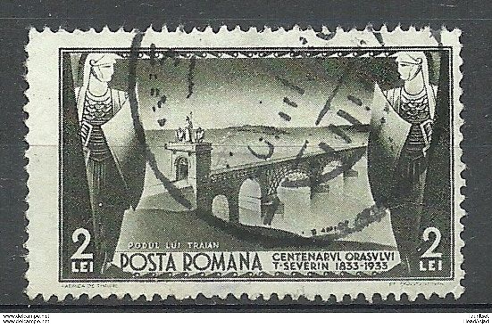 ROMANIA Rumänien 1933 Michel 461 O - Usado