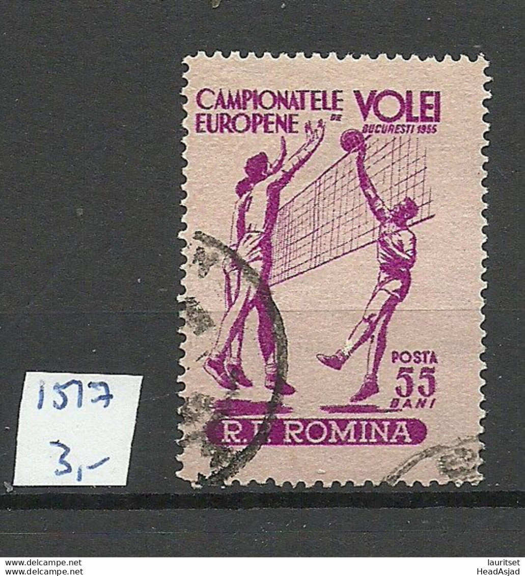 ROMANIA Rumänien 1955 Michel 1517 O Volleyball - Volleybal