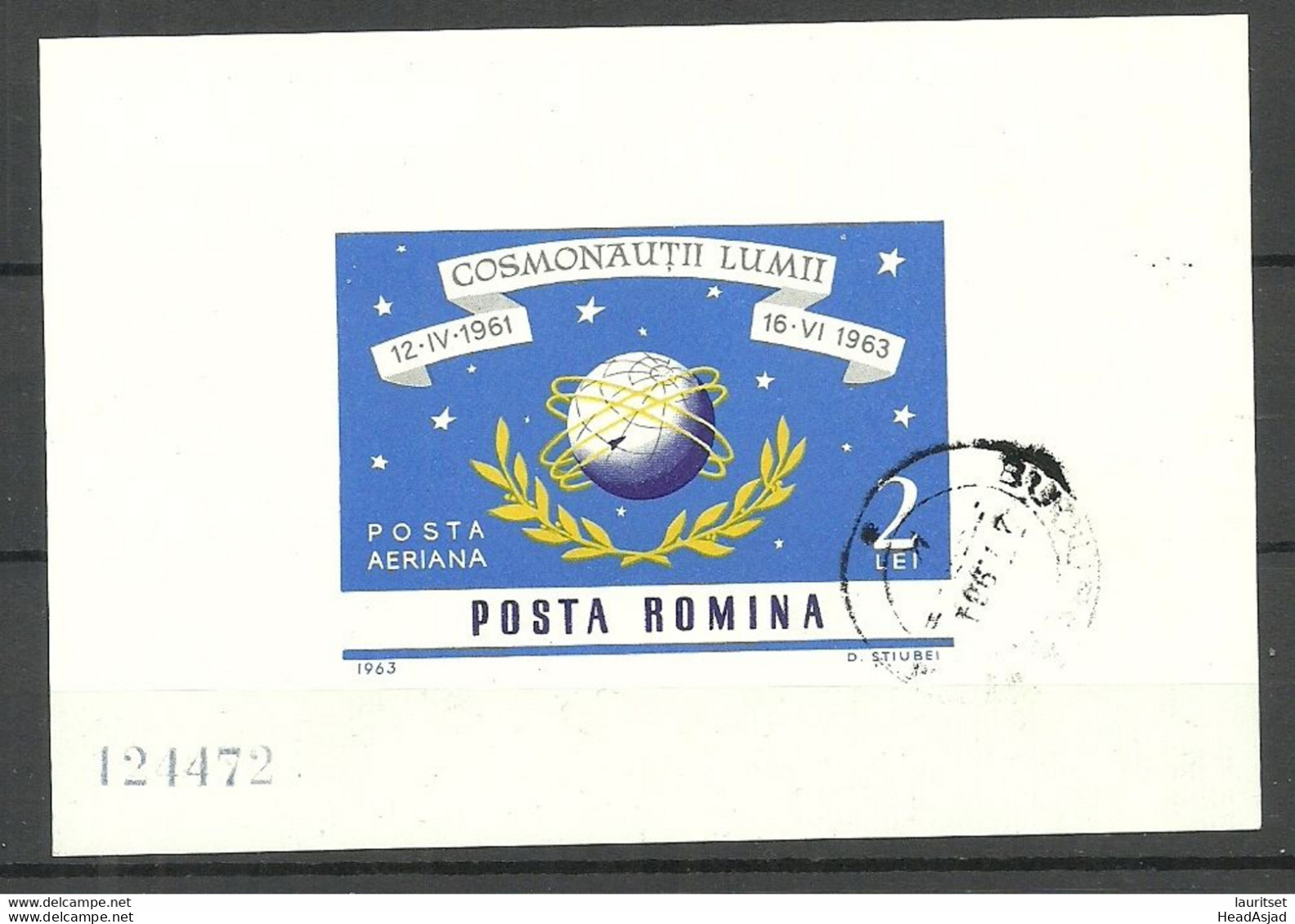 Romania 1963 Michel Block 56 S/S Kosmonautik Space Raumfahrt O - Europa