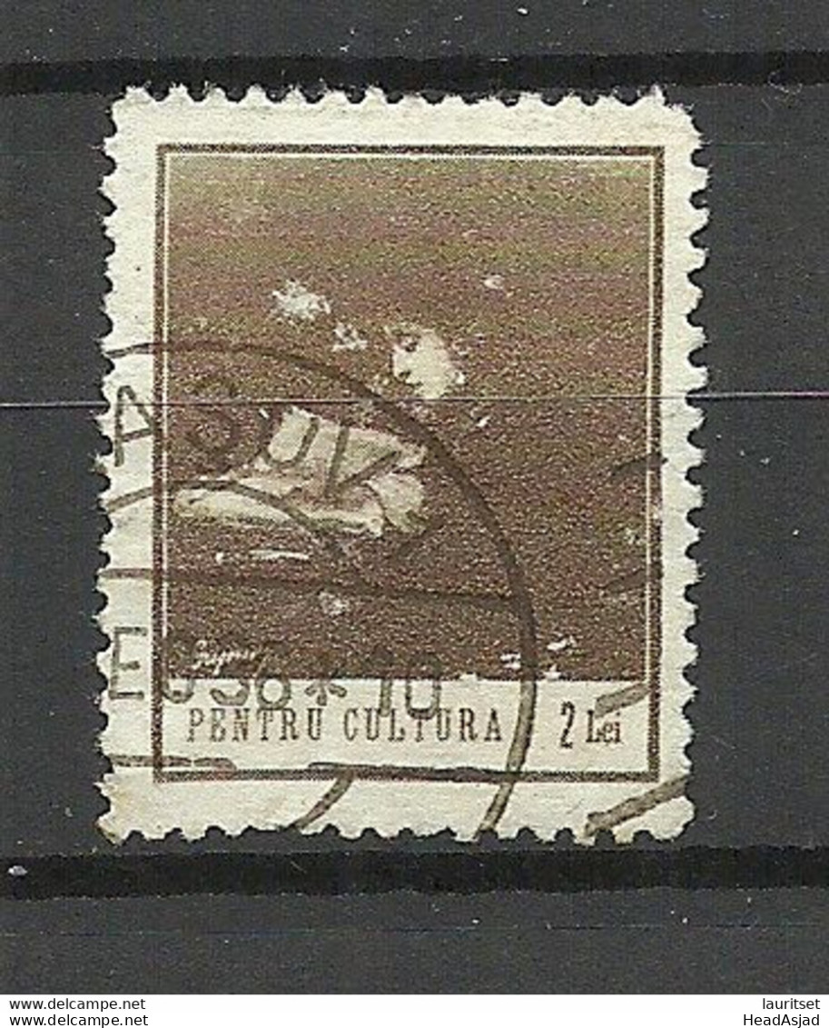 ROMANIA Rumänien 1934 Pentru Cultura Charity Unterstützungsmarke 2 Lei O - Used Stamps