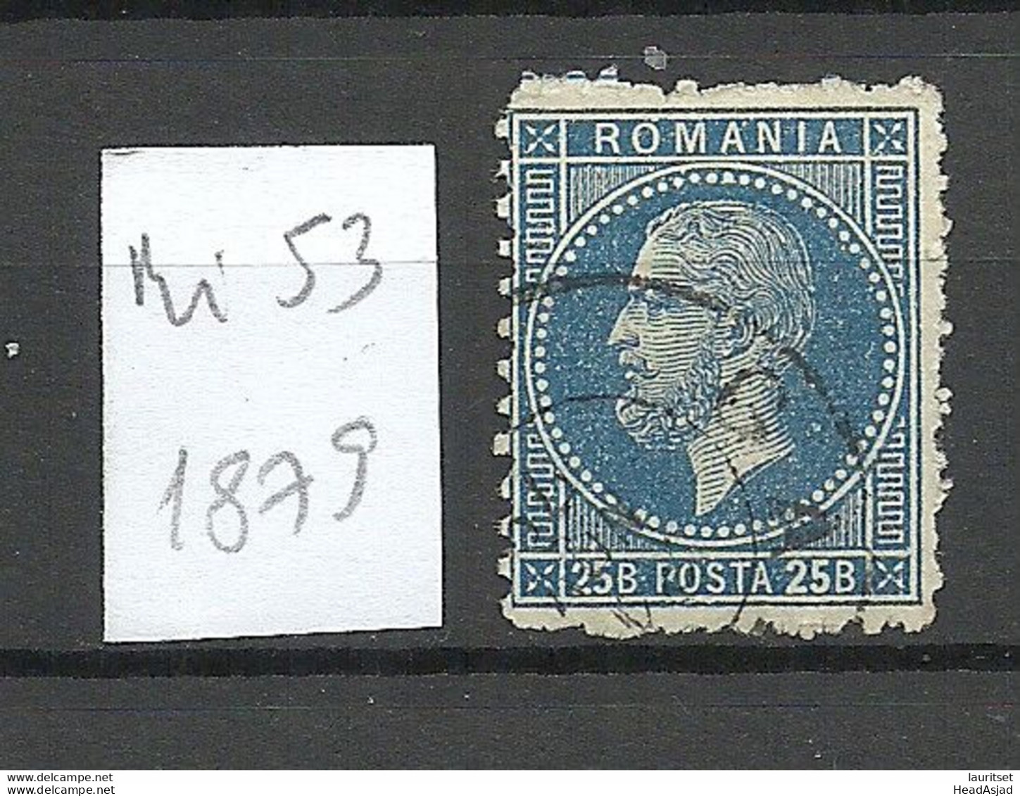 ROMANIA Rumänien 1879 Michel 53 O - 1858-1880 Moldavia & Principality
