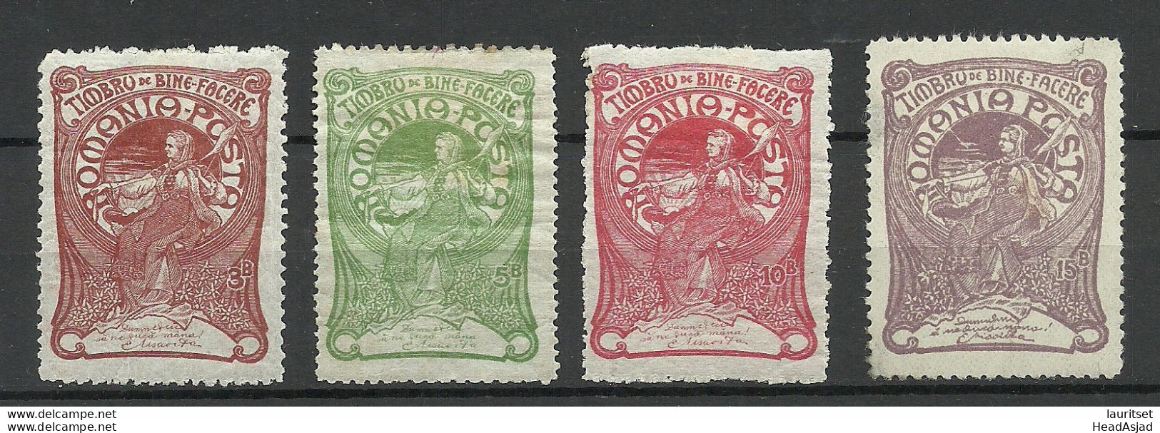 ROMANIA Rumänien 1906 Michel 161 - 164 * - Nuevos