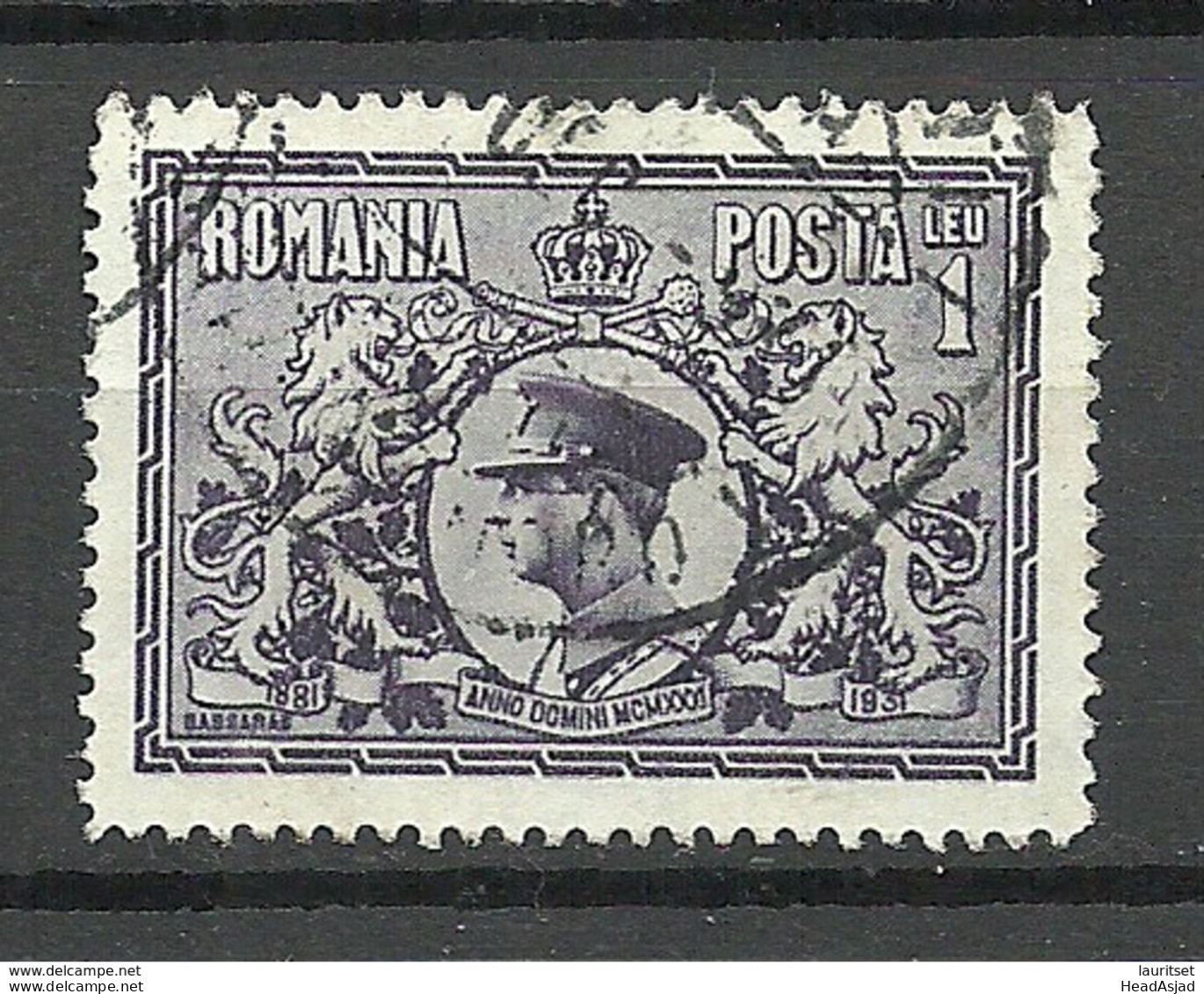 ROMANIA Rumänien 1931 Michel 397 O - Gebruikt