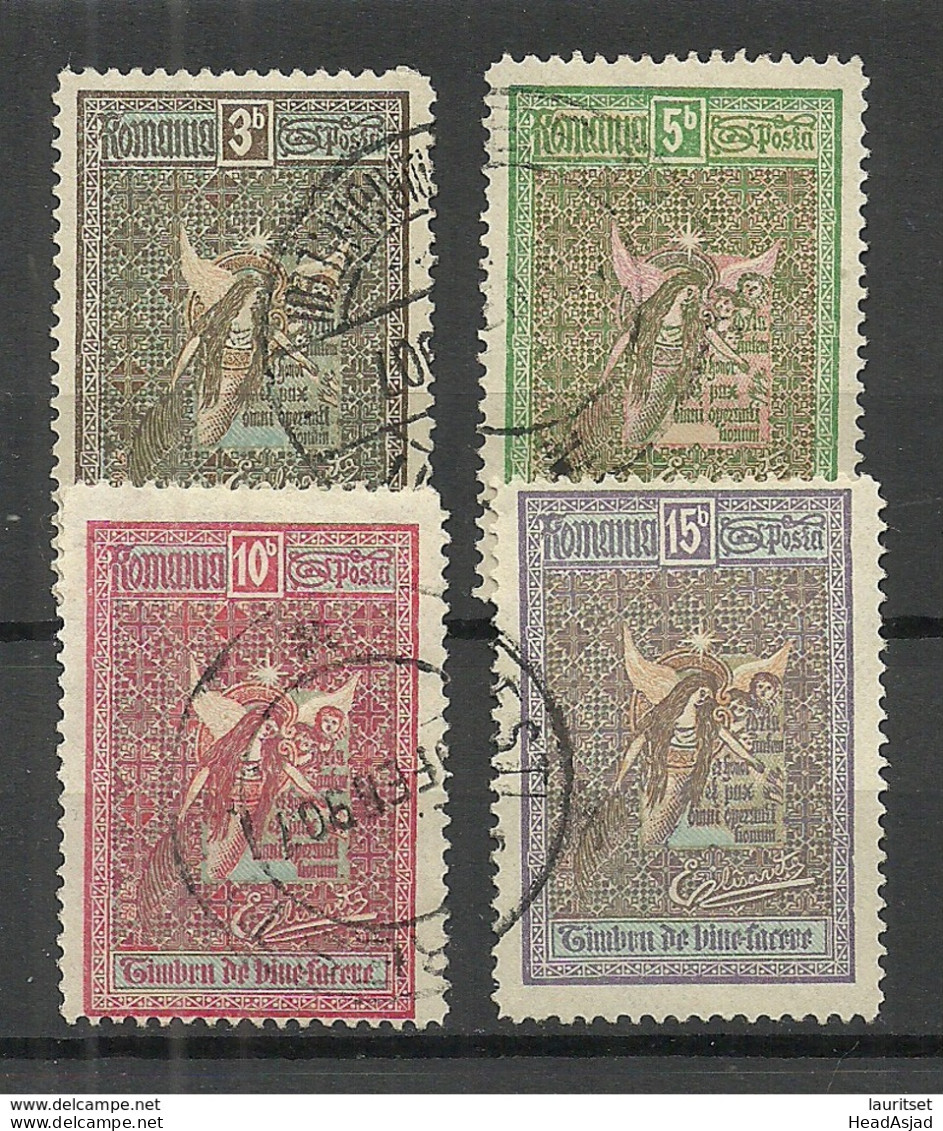 ROMANIA Rumänien 1906 Michel 173 - 176 O - Used Stamps