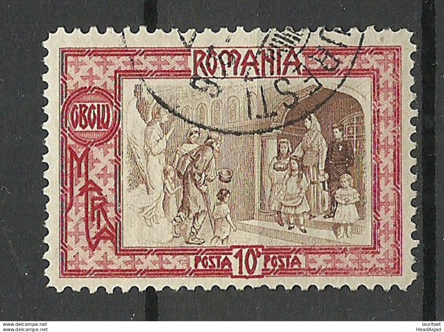 ROMANIA Rumänien 1907 Michel 210 O - Gebruikt