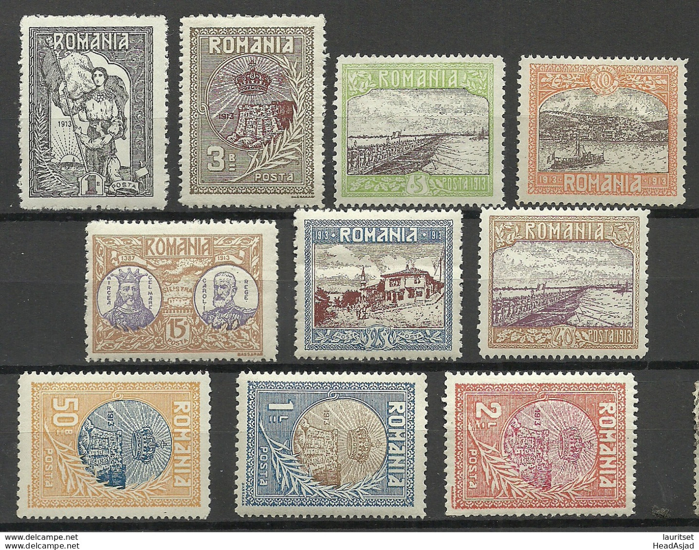 ROMANIA Rumänien 1913 Michel 277 - 236 * - Neufs