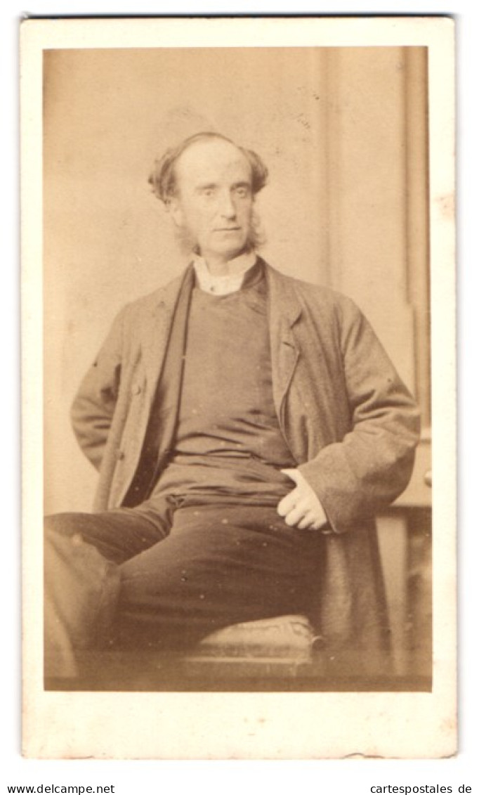 Photo E. Baily, Cirencester, Portrait Reo John Constable Im Anzug Mit Koteletten, 1868  - Personnes Anonymes
