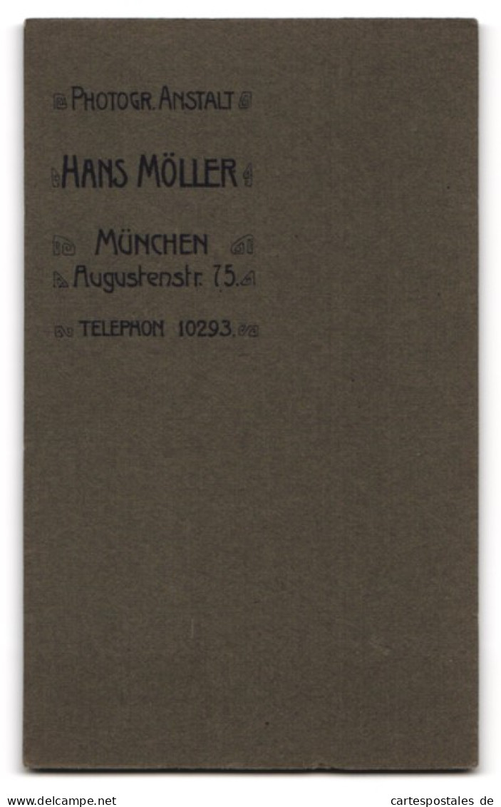 Fotografie Hans Möller, München, Augustenstr. 75, Portrait Garde Soldat In Uniform Mit Schnauzbart  - Anonyme Personen