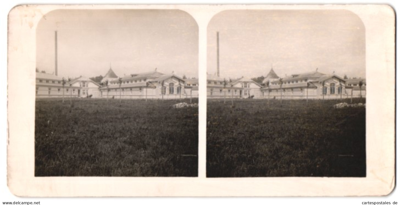 Stereo-Fotografie Unbekannter Fotograf, Ansicht Russland, Gebäude-Ensemble In Holzbauweise  - Stereo-Photographie