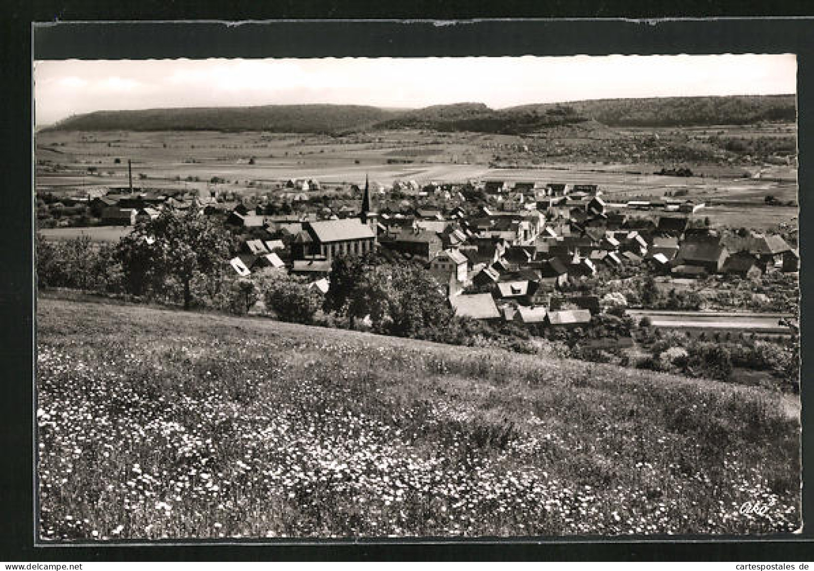 AK Elfershausen /Hammelburg, Ortsansicht Mit Hügellandschaft  - Hammelburg