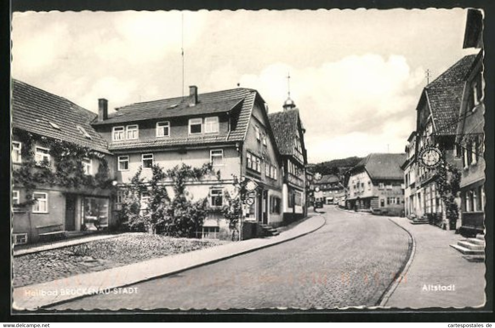 AK Brückenau-Stadt, Strassenpartie In Der Altstadt  - Other & Unclassified