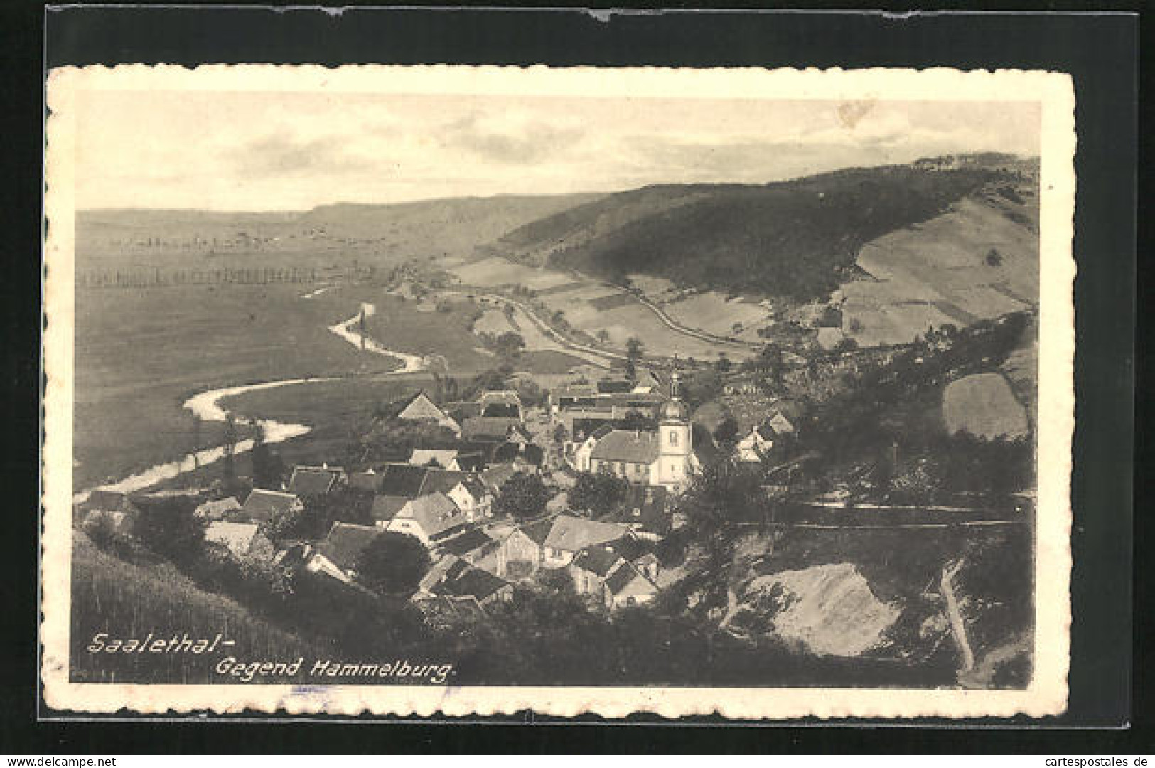 AK Pfaffenhausen B. Hammelburg, Blick Ins Tal Mit Fluss  - Hammelburg