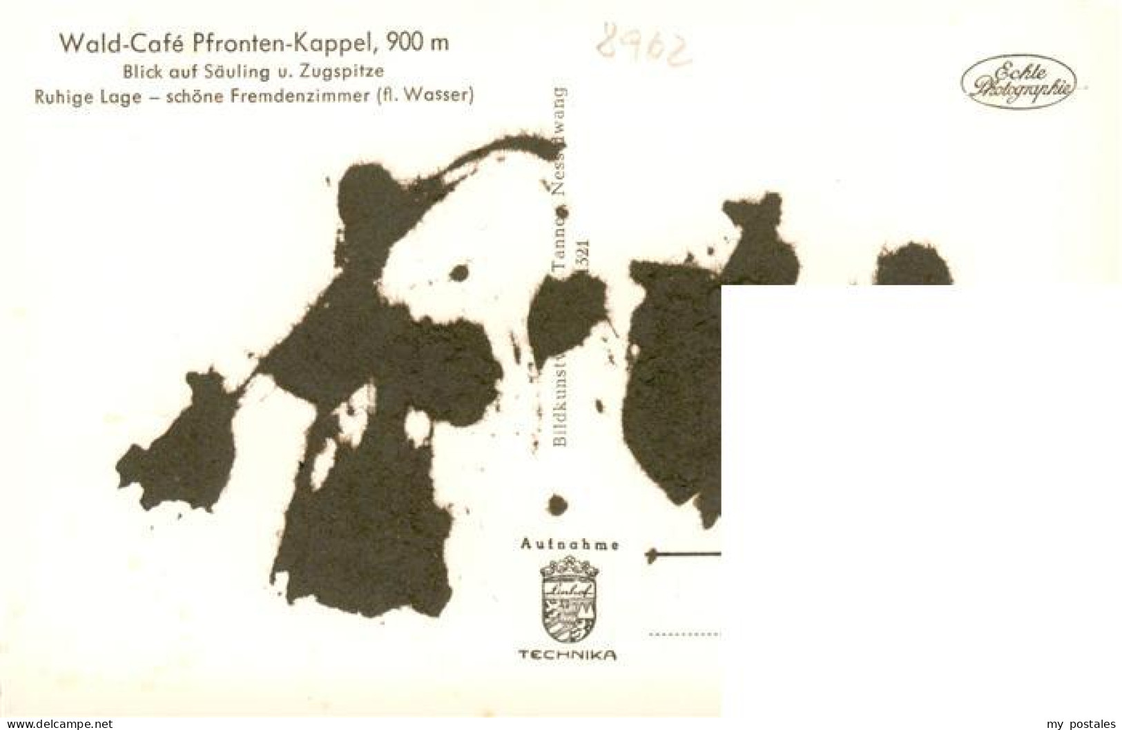 73904599 Kappel Pfronten WaldCafe Blick Auf Saeuling Und Zugspitze Wettersteinge - Pfronten