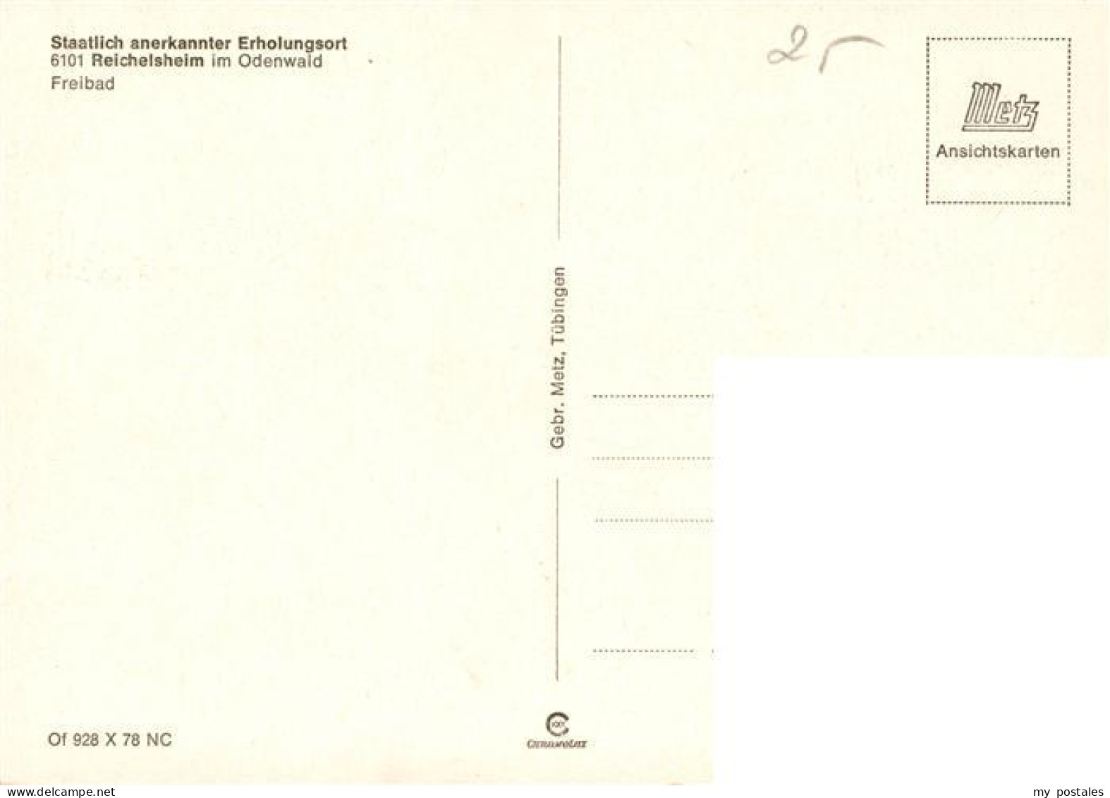73904559 Reichelsheim Odenwald Freibad - Autres & Non Classés