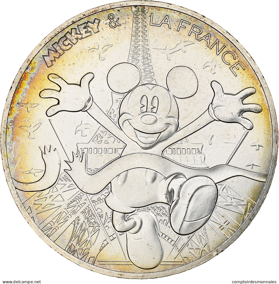 France, 10 Euro, Mickey (Tour Eiffel), 2018, Monnaie De Paris, Argent, SPL - Frankrijk