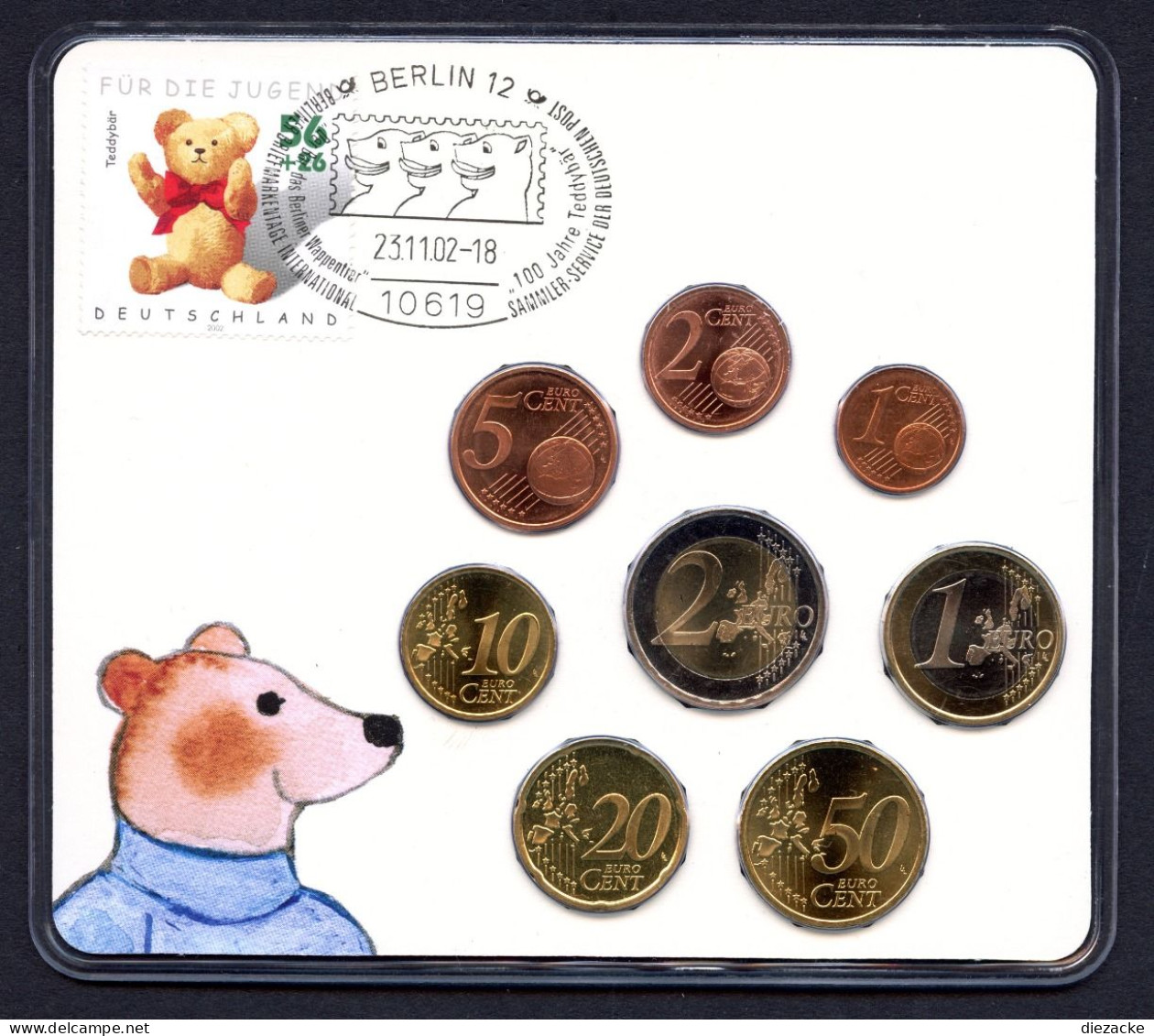 BRD 2002 Coincard Mit KMS/ Kursmünzensatz BU (Num222 - Andere & Zonder Classificatie