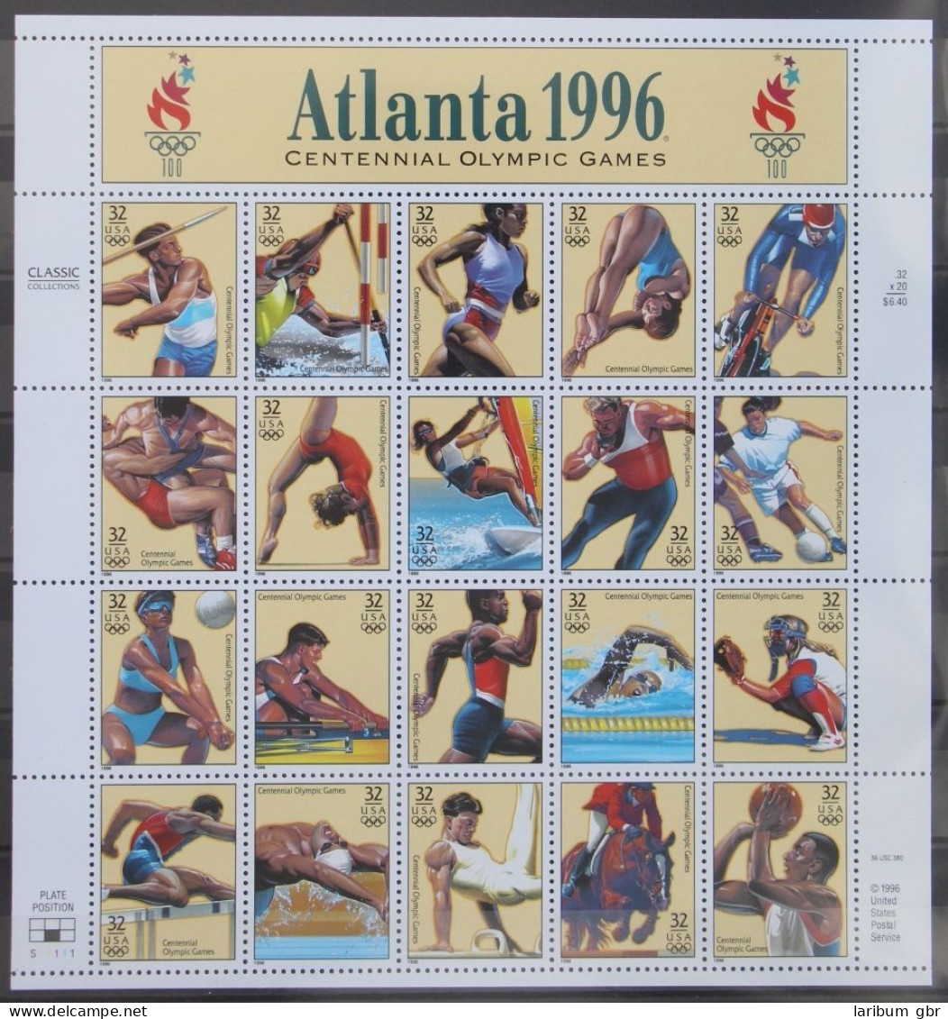 USA 2705-2724 Postfrisch Als Kleinbogen Atlanta 1996 Olympische Spiele #KO428 - Sonstige & Ohne Zuordnung