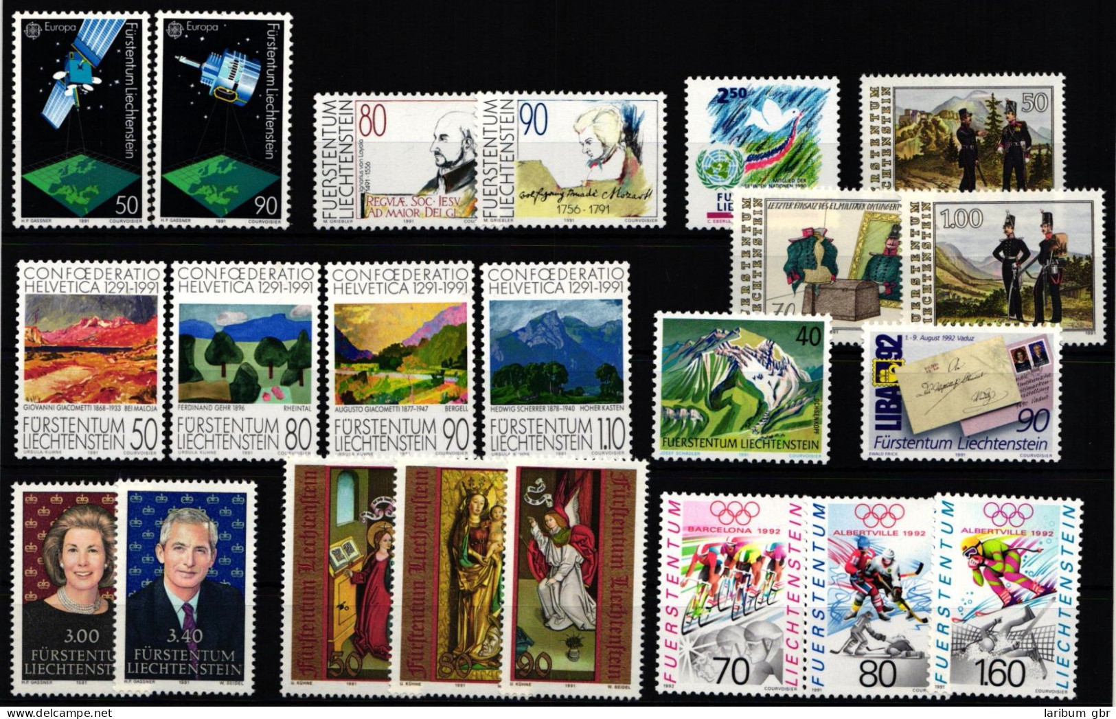 Liechtenstein Jahrgang 1991 Postfrisch #KO469 - Andere & Zonder Classificatie