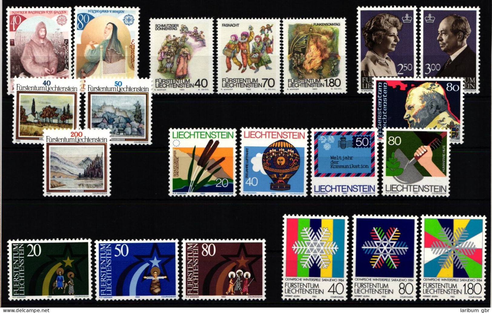 Liechtenstein Jahrgang 1983 Postfrisch #KO461 - Autres & Non Classés