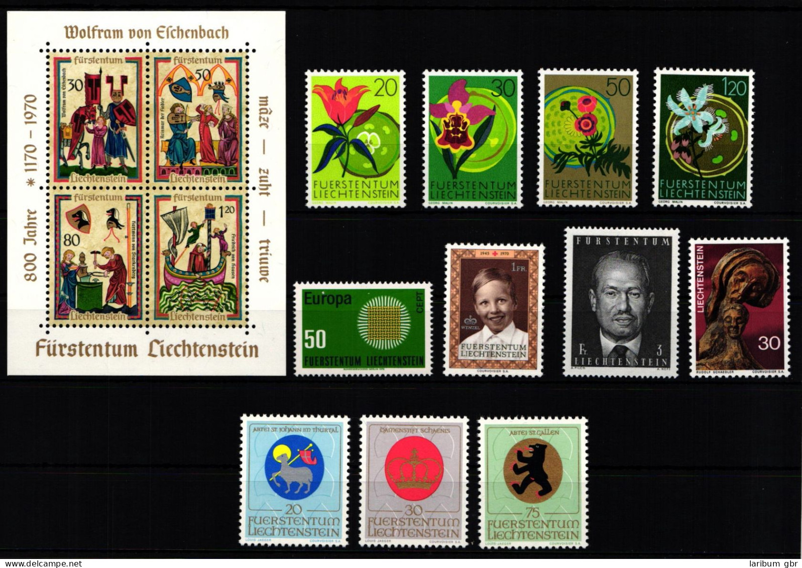 Liechtenstein Jahrgang 1970 Postfrisch #KO448 - Altri & Non Classificati