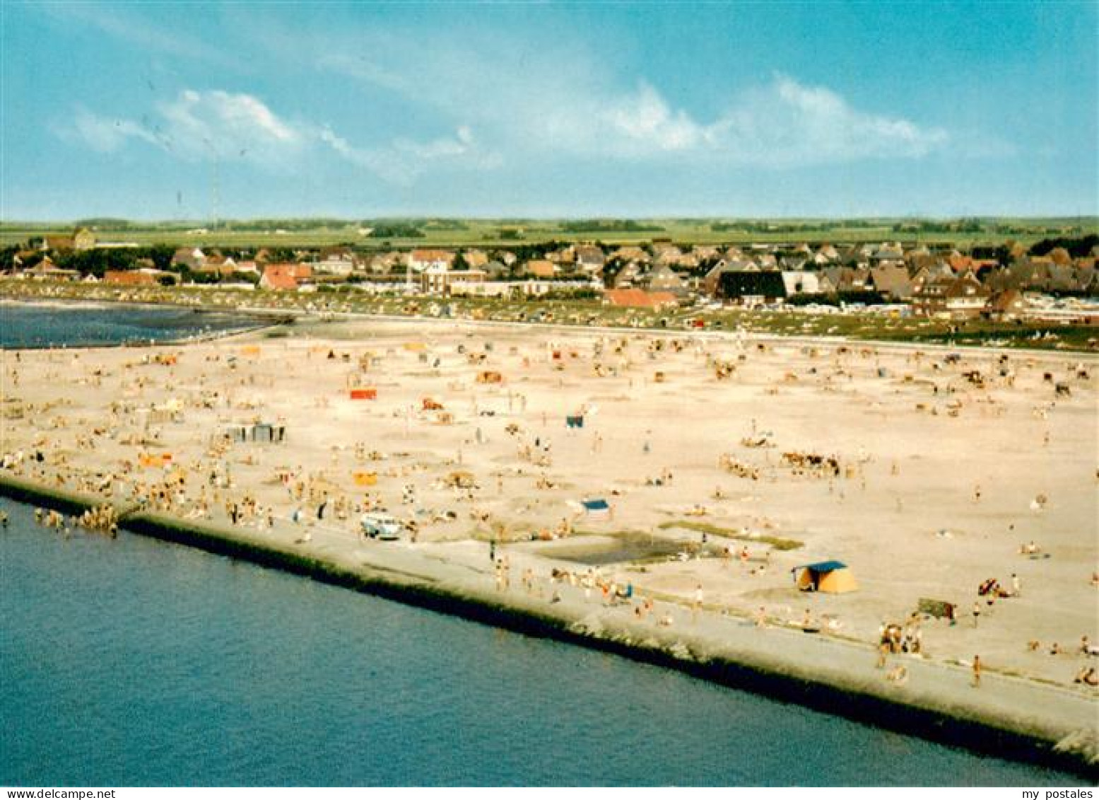 73904531 Norddeich  Norden Nordseebad Am Badestrand Fliegeraufnahme - Sonstige & Ohne Zuordnung