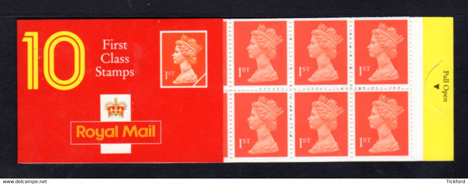 GRANDE-BRETAGNE 1990 - Carnet Yvert C1474a-2 - SG HD5 - NEUF** MNH - Barcode Booklet With 10 NVI 1st Class Stamps - Booklets