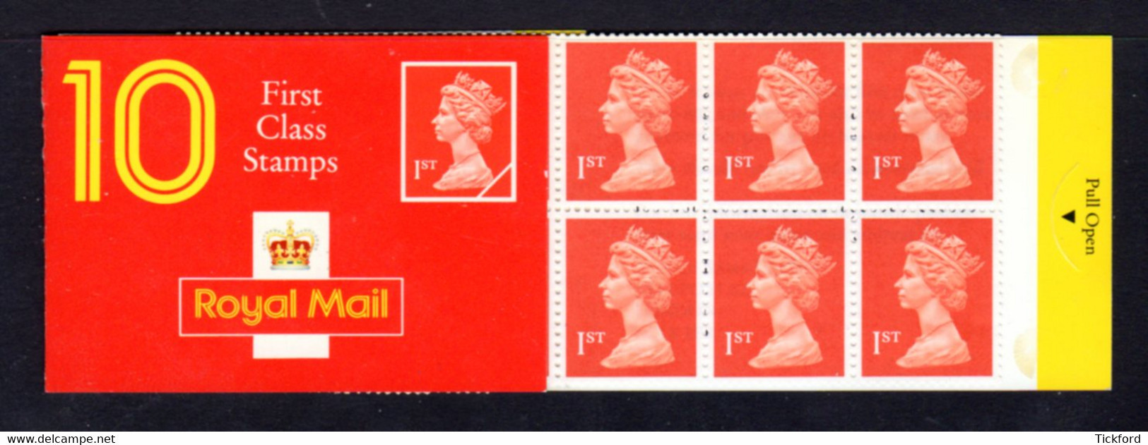 GRANDE-BRETAGNE 1992 - Carnet Yvert C1474 - SG HD4 - NEUF** / MNH - Barcode Booklet With 10 NVI 1st Class Stamps - Carnets