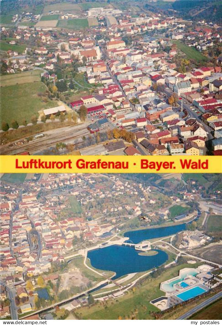 73904450 Grafenau Niederbayern Fliegeraufnahmen Mit Freibad Und Kurpark - Other & Unclassified