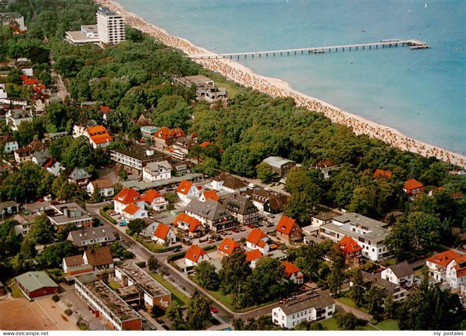 73904416 Timmendorf  Timmendorfer Strand Fliegeraufnahme Mit Seebruecke - Timmendorfer Strand