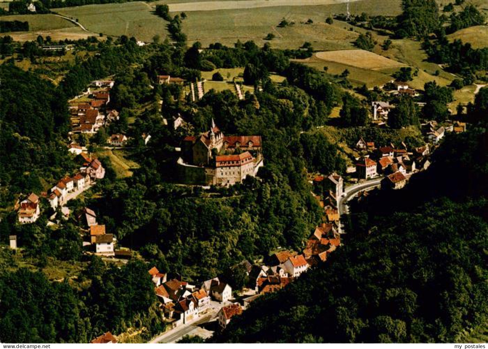 73904413 Schoenberg Bensheim Knappschafts Sanatorium Schloss Schoenberg Fliegera - Bensheim