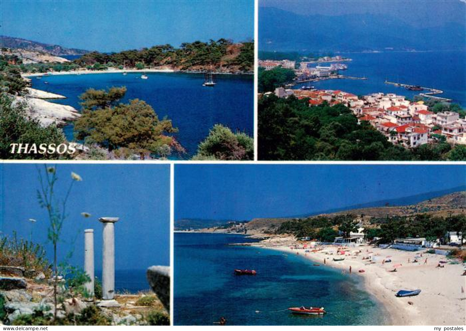 73904358 Thassos Greece Fliegeraufnahmen Saeulen Strandpartien - Greece