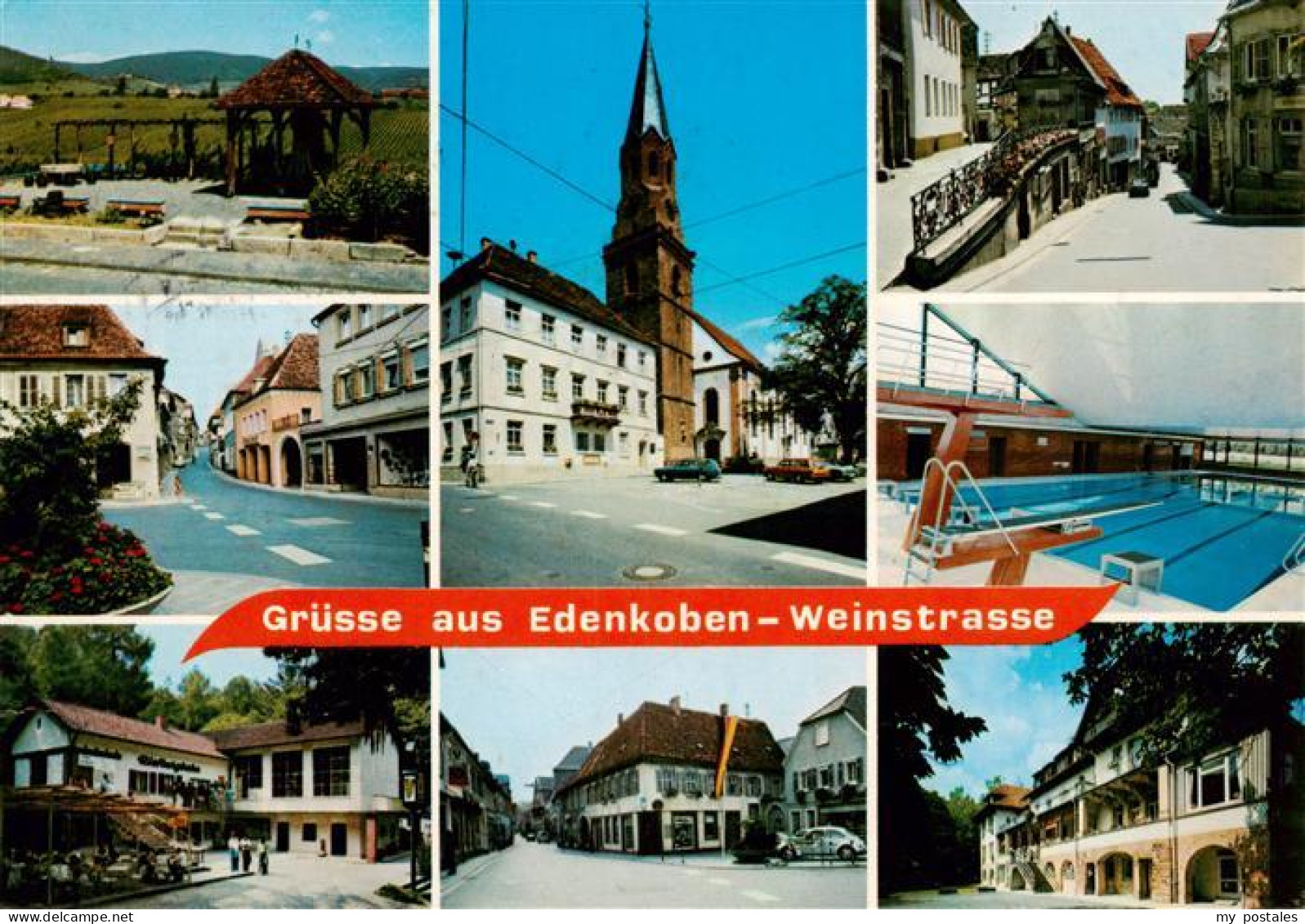 73904351 Edenkoben Weinlehrpfad Klosterstrasse Stadthaus Ev Kirche Stadtberg Hal - Edenkoben