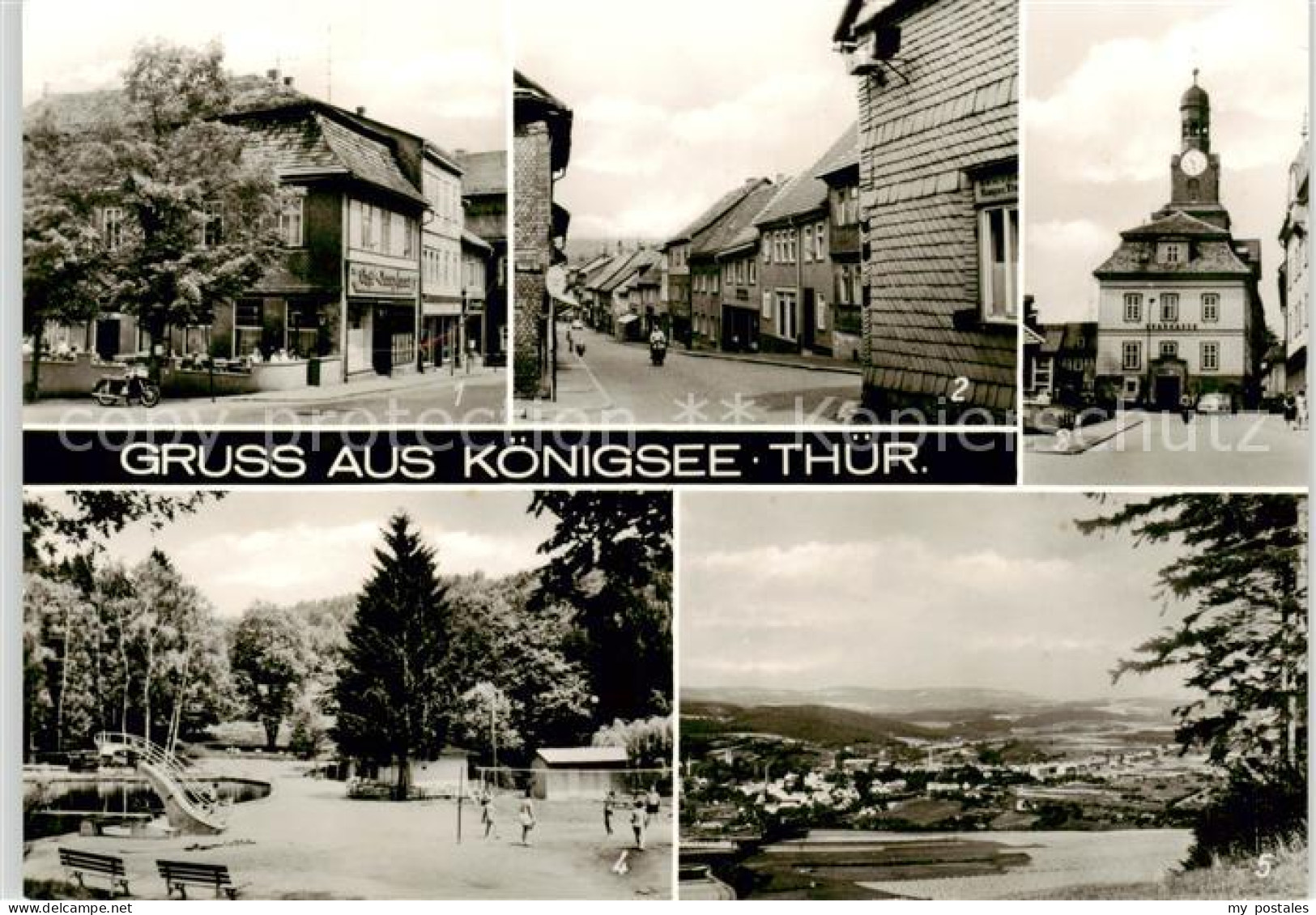 73865856 Koenigsee Thueringen Cafe Junghans Schwarzburger Strasse Rathaus Waldba - Andere & Zonder Classificatie