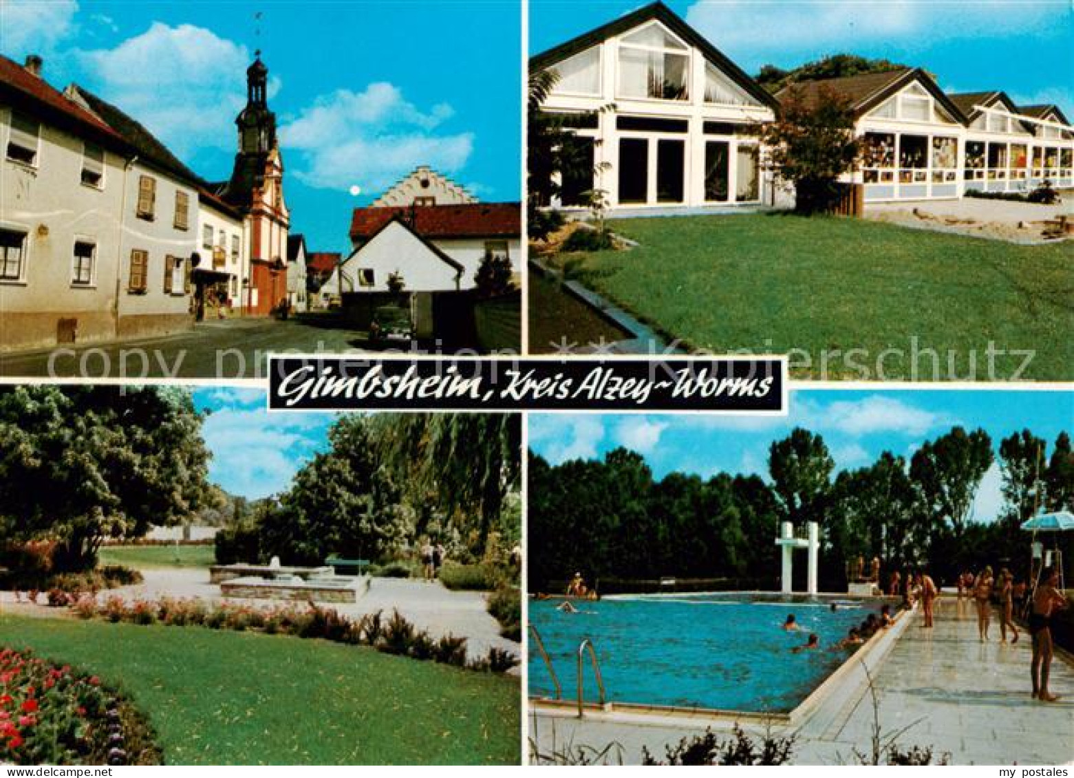 73865769 Gimbsheim Teilansichten Park Schwimmbad Gimbsheim - Sonstige & Ohne Zuordnung