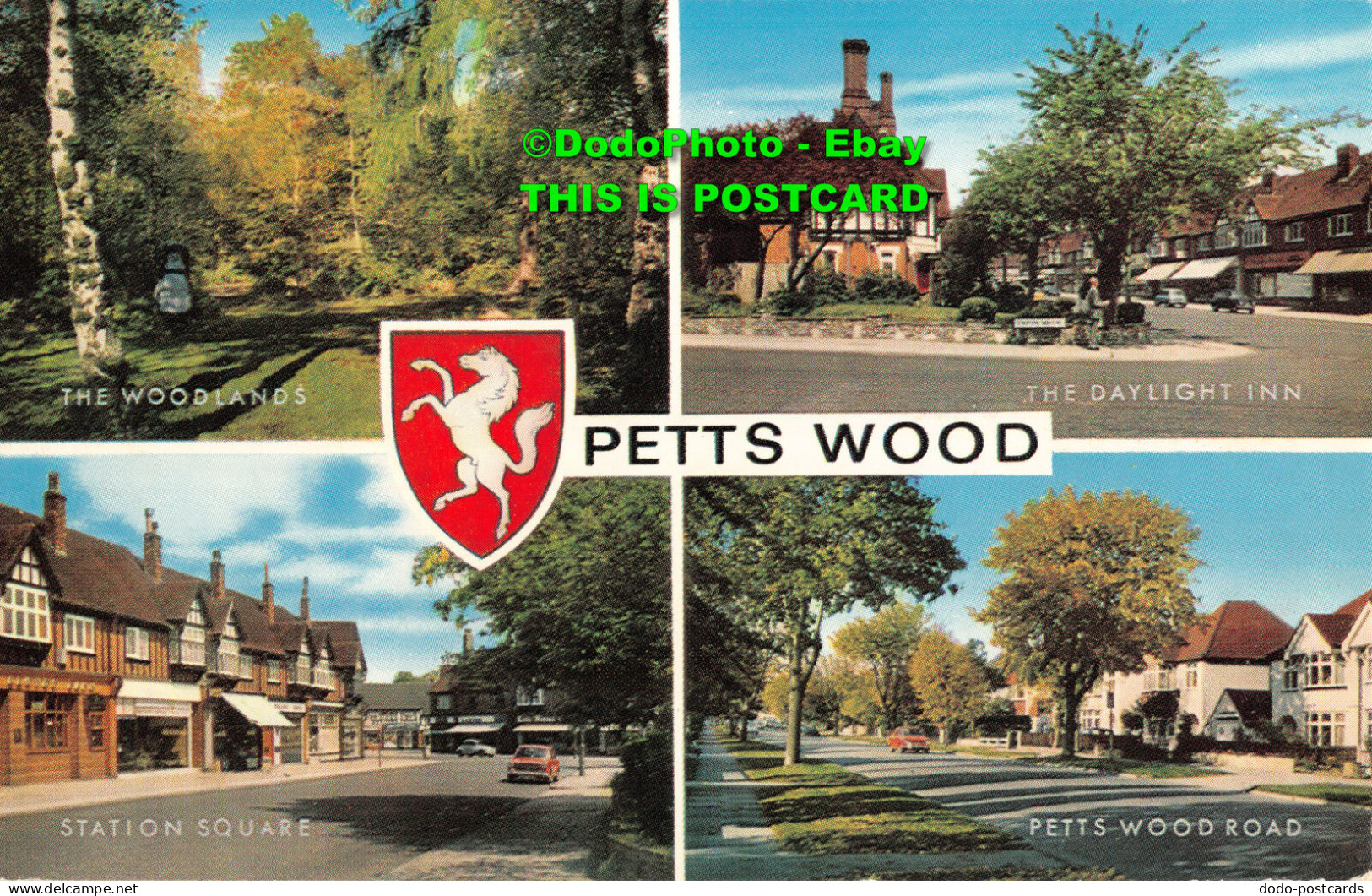 R415209 Petts Wood. The Woodlands. Station Square. J. Salmon. Multi View. 1978 - Welt