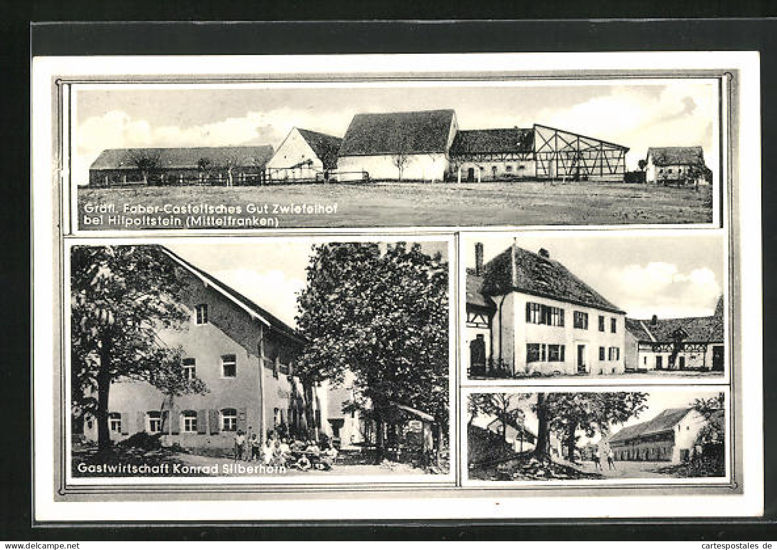 AK Hilpoltstein /Mittelfr., Gräfl. Faber-Castellsches Gut Zwiefelhof, Gasthaus Konrad Silberhorn  - Sonstige & Ohne Zuordnung