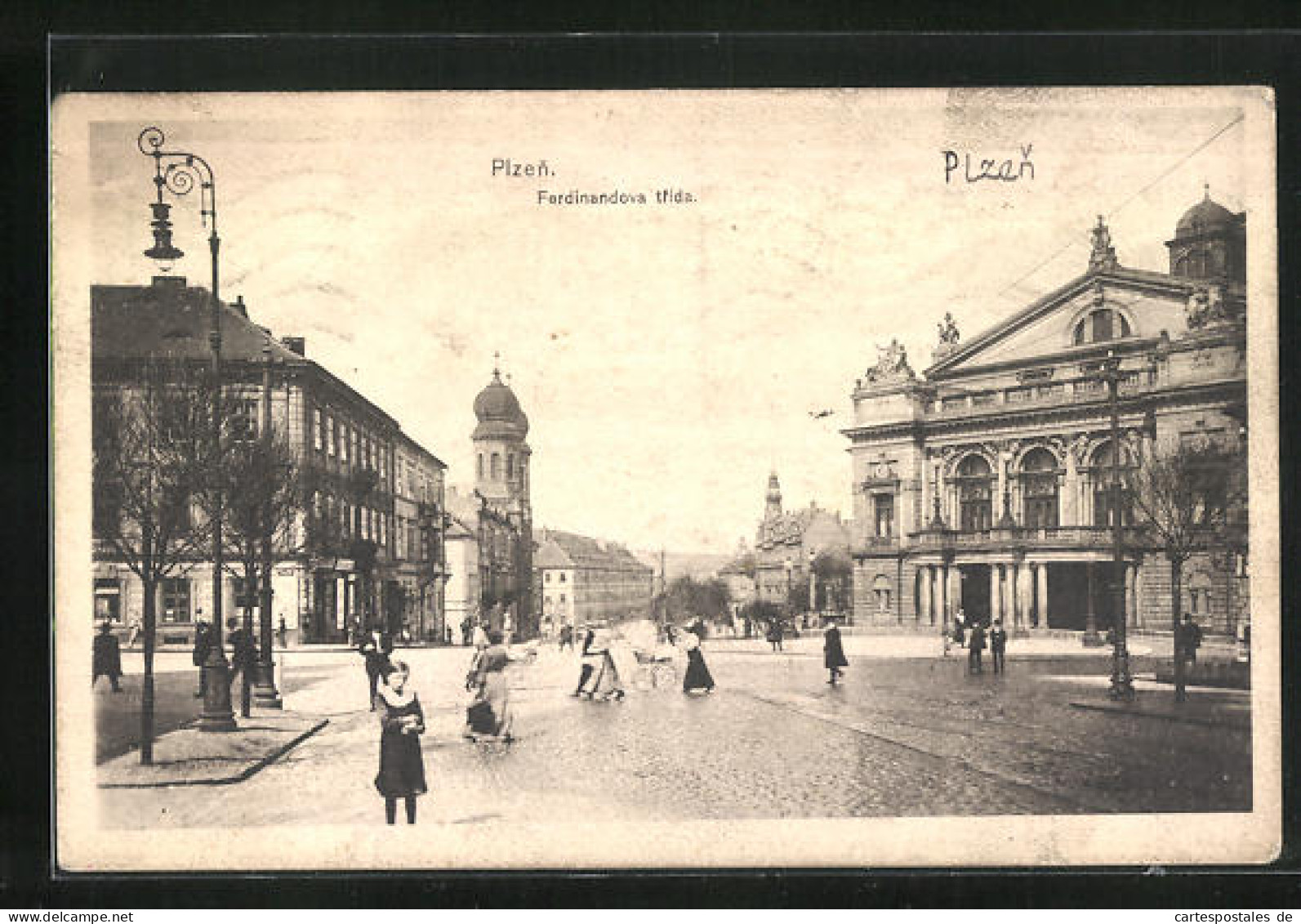 AK Pilsen, Synagoge An Der Hauptstrasse  - Tchéquie